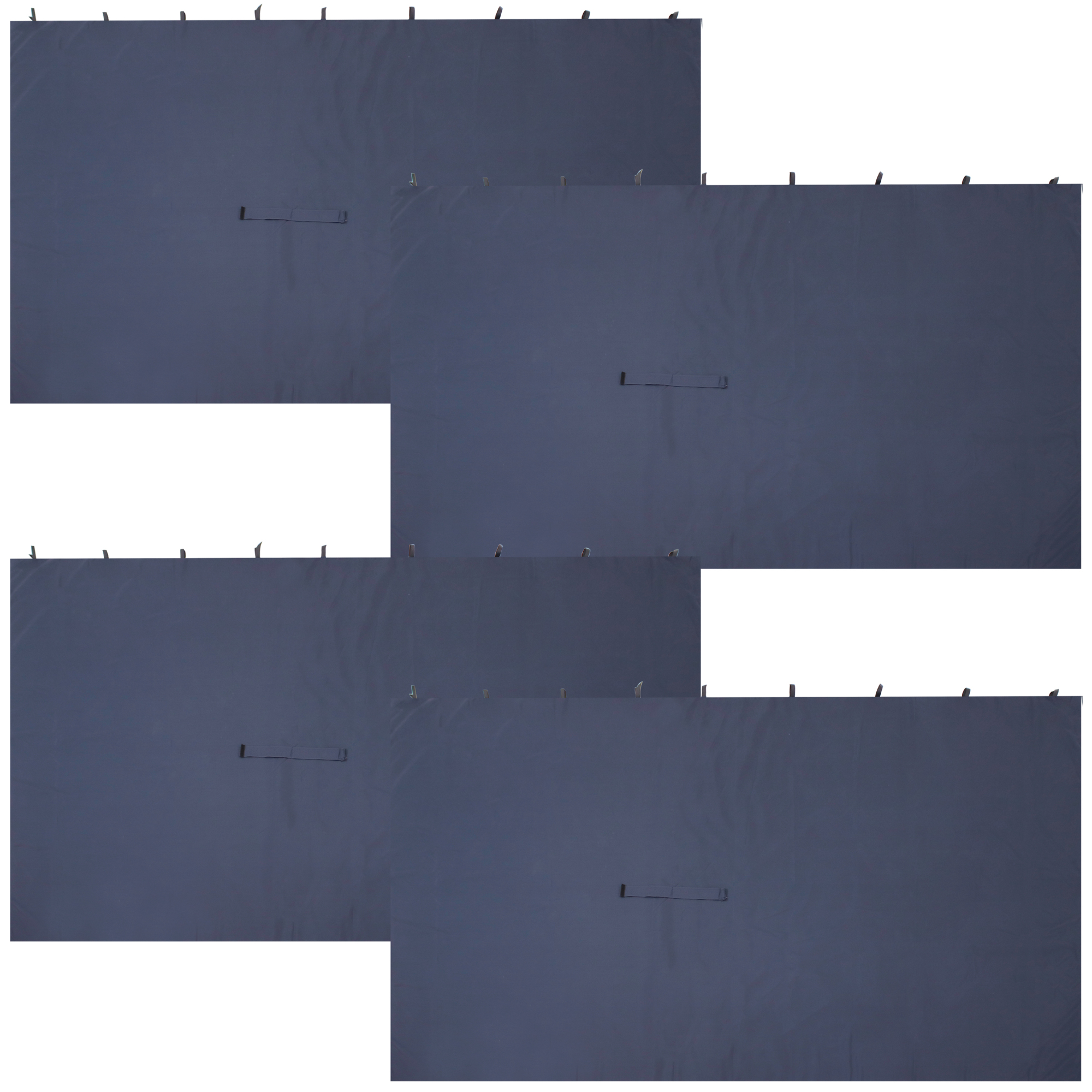 Sunnydaze Decor, 10ft. x 13ft. Gazebo Sidewall Set, Color Blue, Shape Rectangle, Frame Material Polyester, Model# CRE-652